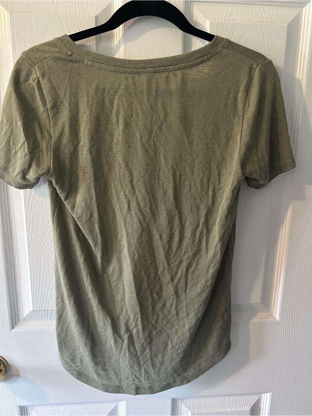 Athleta Olive V‑Neck Short Sleeve Tee - Picture 3 of 8